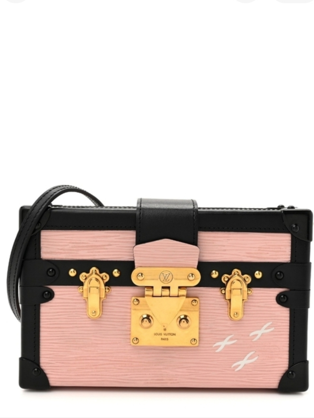 MSRP $6,400 LV LOUIS VUITTON Epi Petite Malle TRUNK Rose Ballerine BABY PINK - Picture 1 of 16